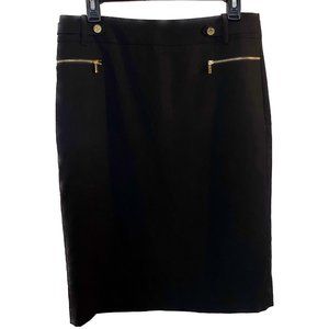 Calvin Klein Black Pencil Skirt - Size 8, Dry Clean Only